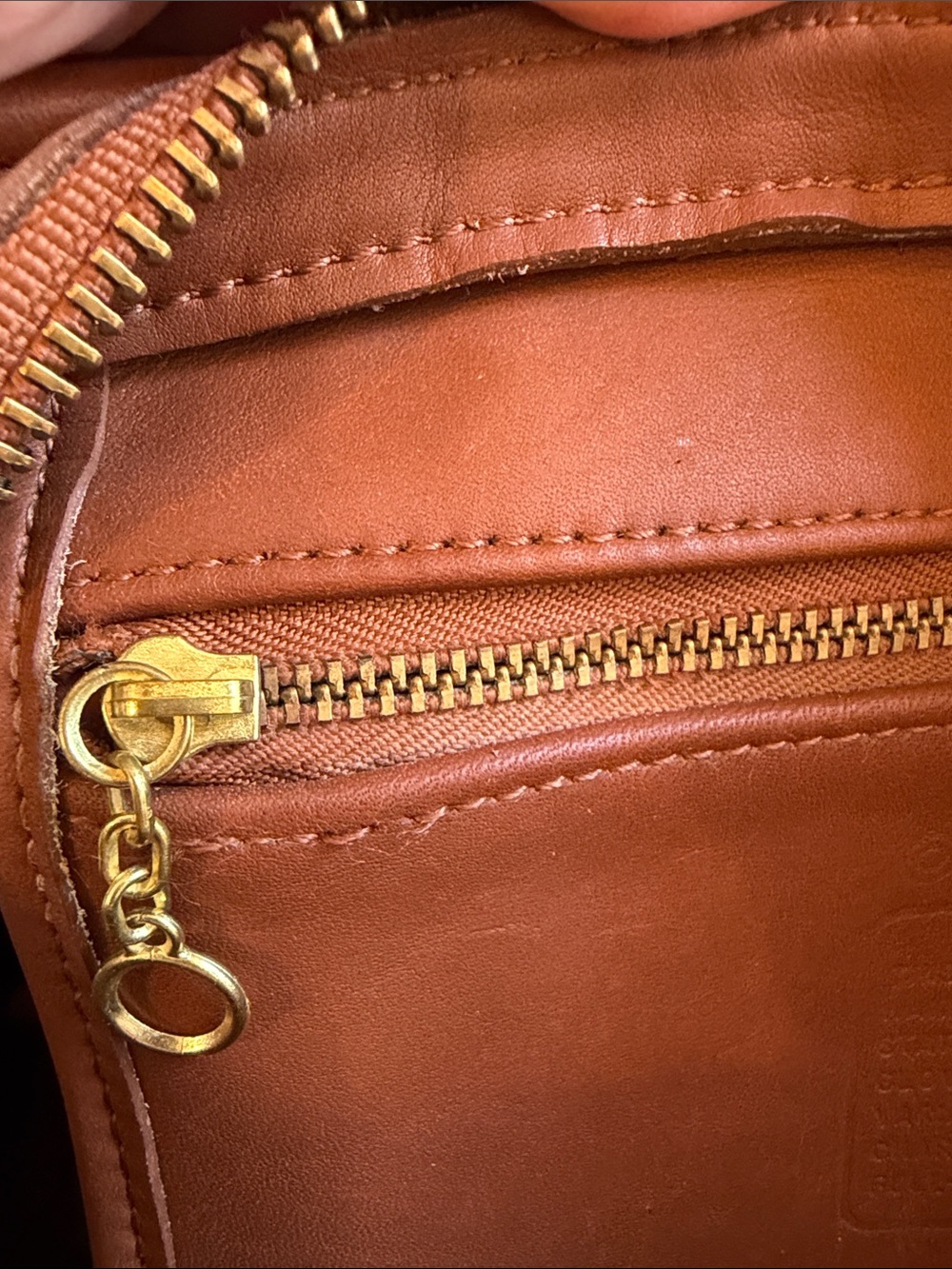 Vintage Coach Beaumont Satchel 9871 British Tan USA '98 Leather Strap Hangtag - Picture 10 of 16
